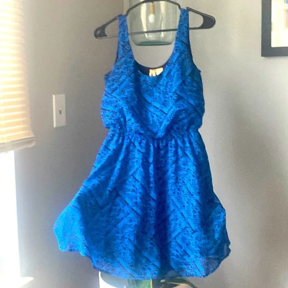 Mimi Chica Dresses | Blue Mini Flowy Dress. | Color: Blue | Size: Xs | Pm-65601646's Closet